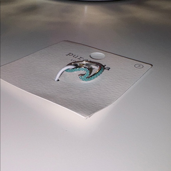 Pura Vida Turquoise Beaded Silver tone ring Size 7 - Picture 5 of 5